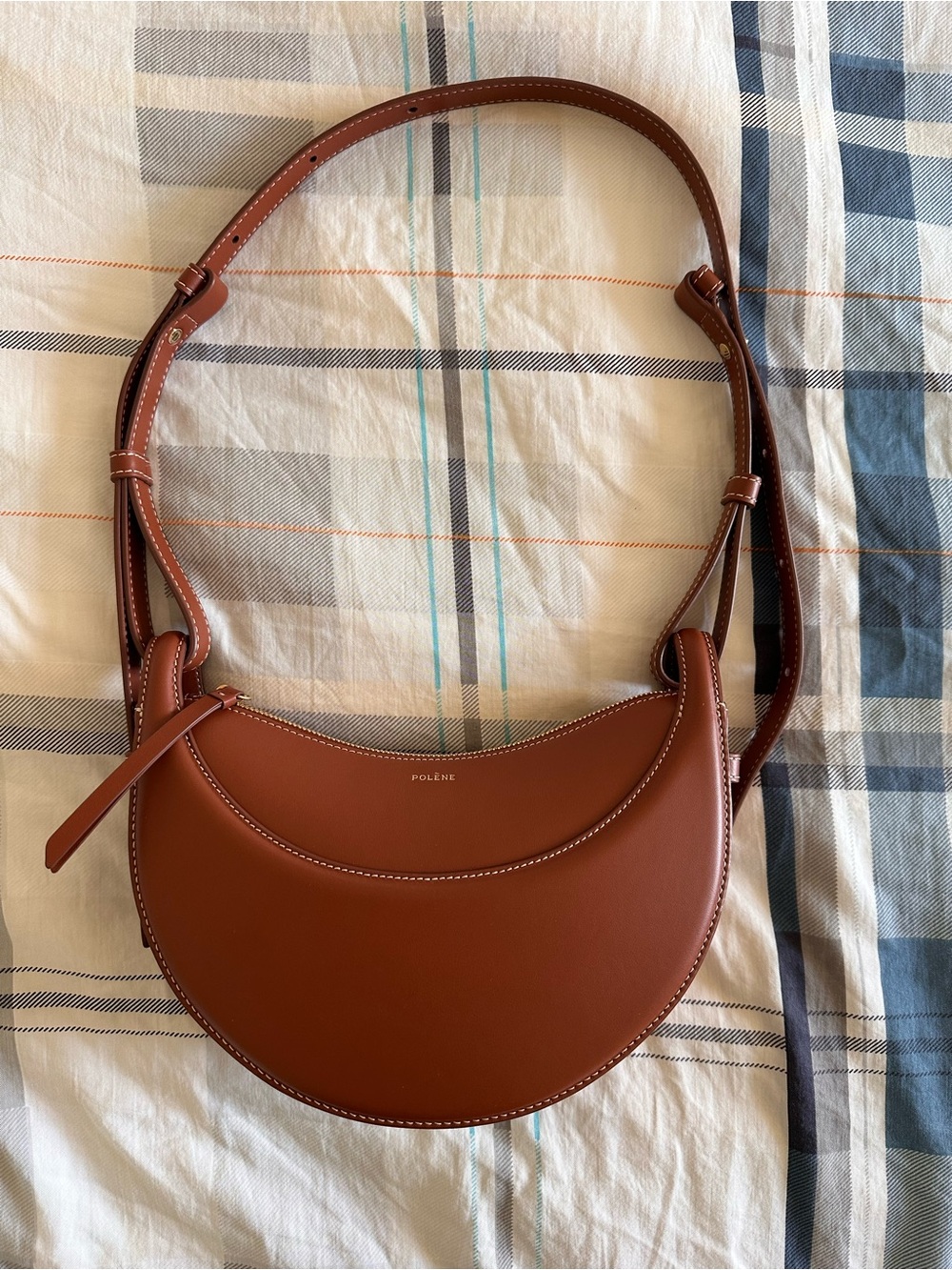 NEW POLENE Numero Dix in Smooth Cognac